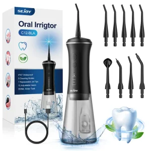 Dental Water Flosser with Replacement Tips.
