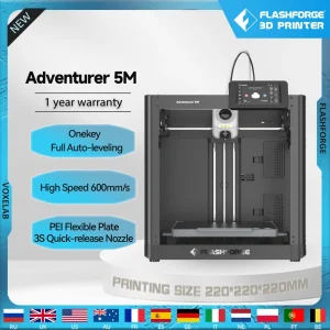 Flashforge Adventurer 5M 3d Printer.